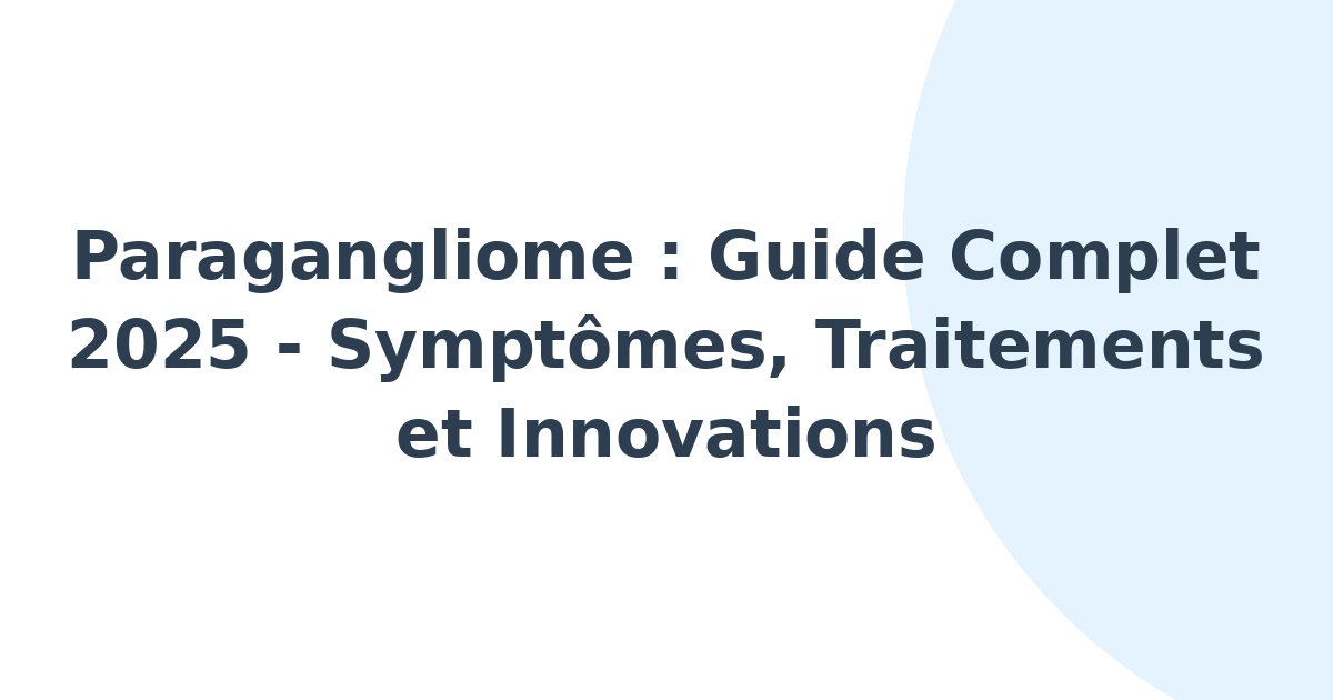 Paragangliome
