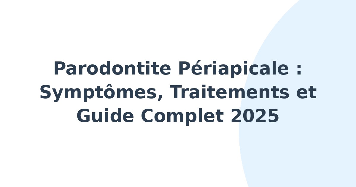 Parodontite périapicale