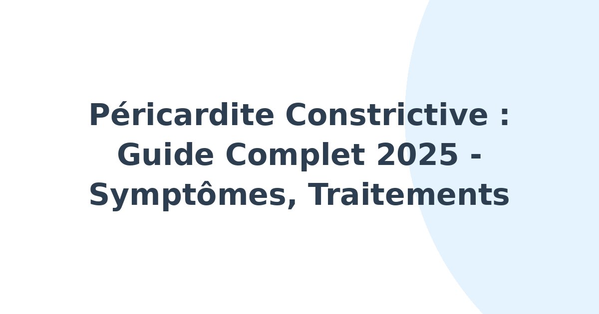 Péricardite constrictive