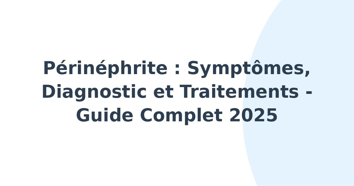 Périnéphrite