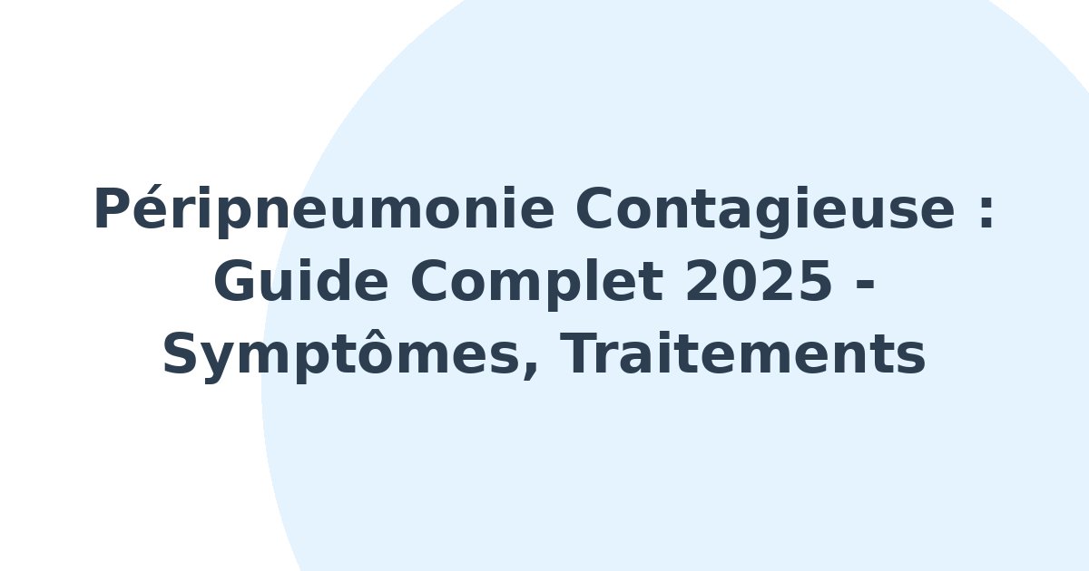 Péripneumonie contagieuse