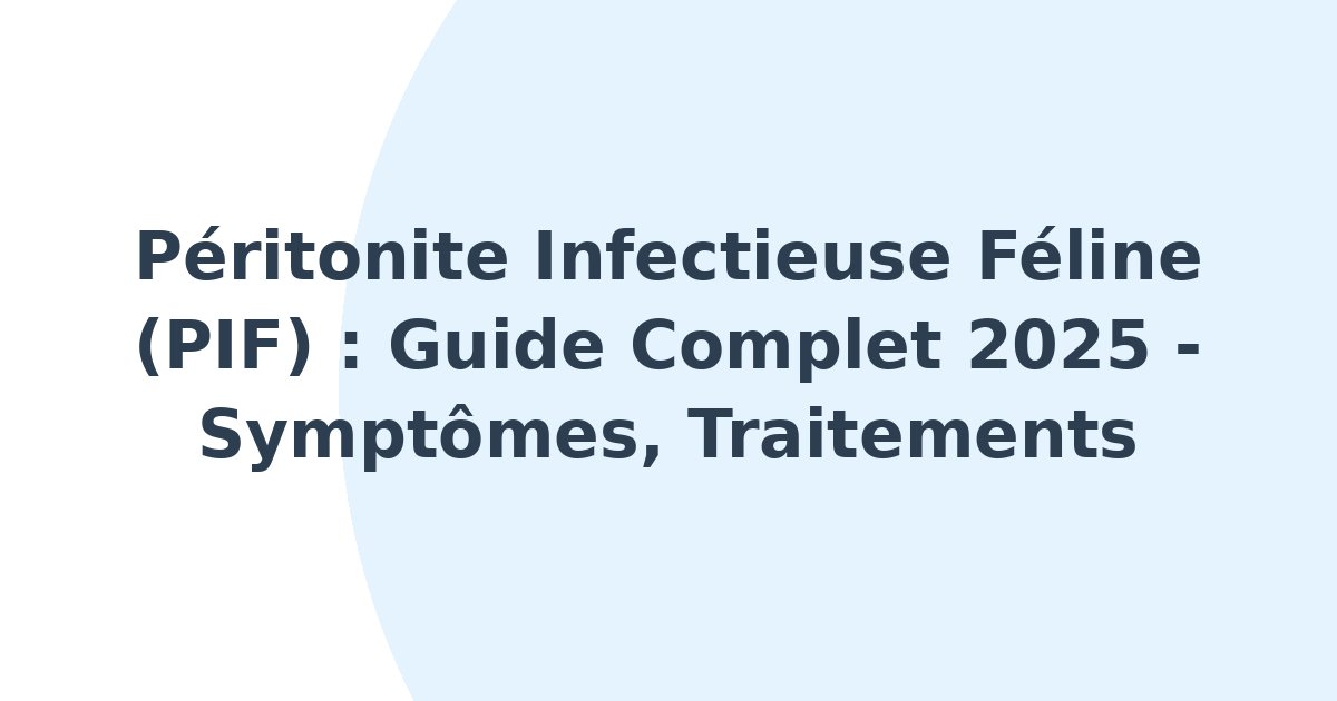 Péritonite infectieuse féline