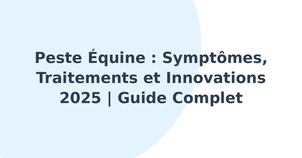 Peste équine