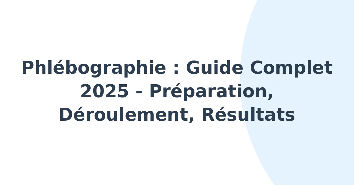 Phlébographie