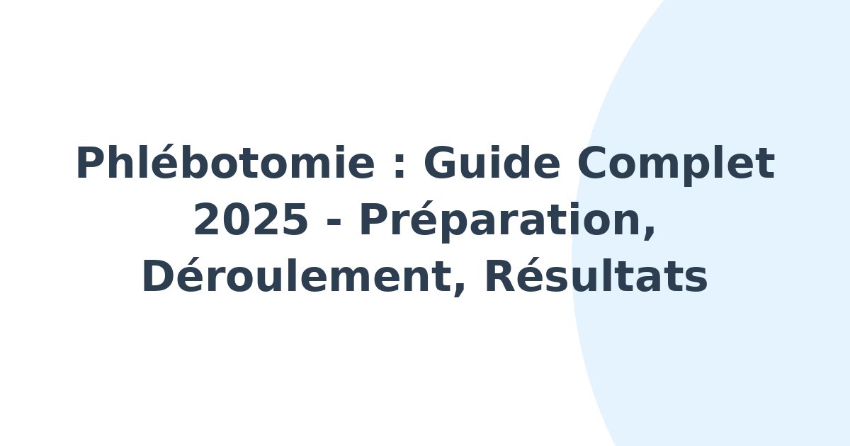 Phlébotomie