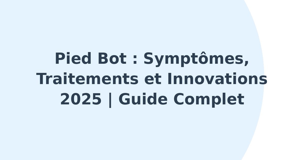 Pied bot