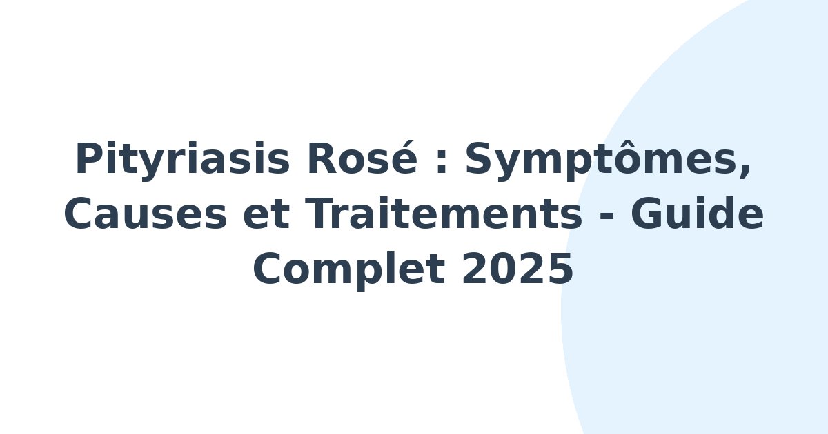 Pityriasis rosé
