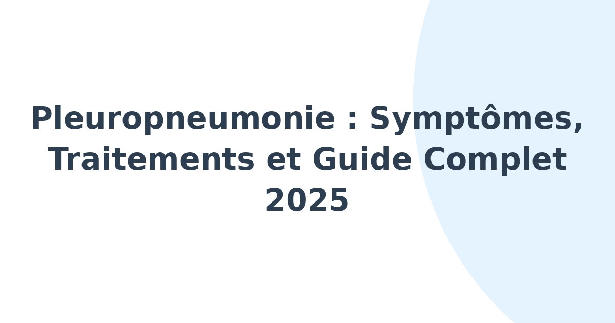 Pleuropneumonie