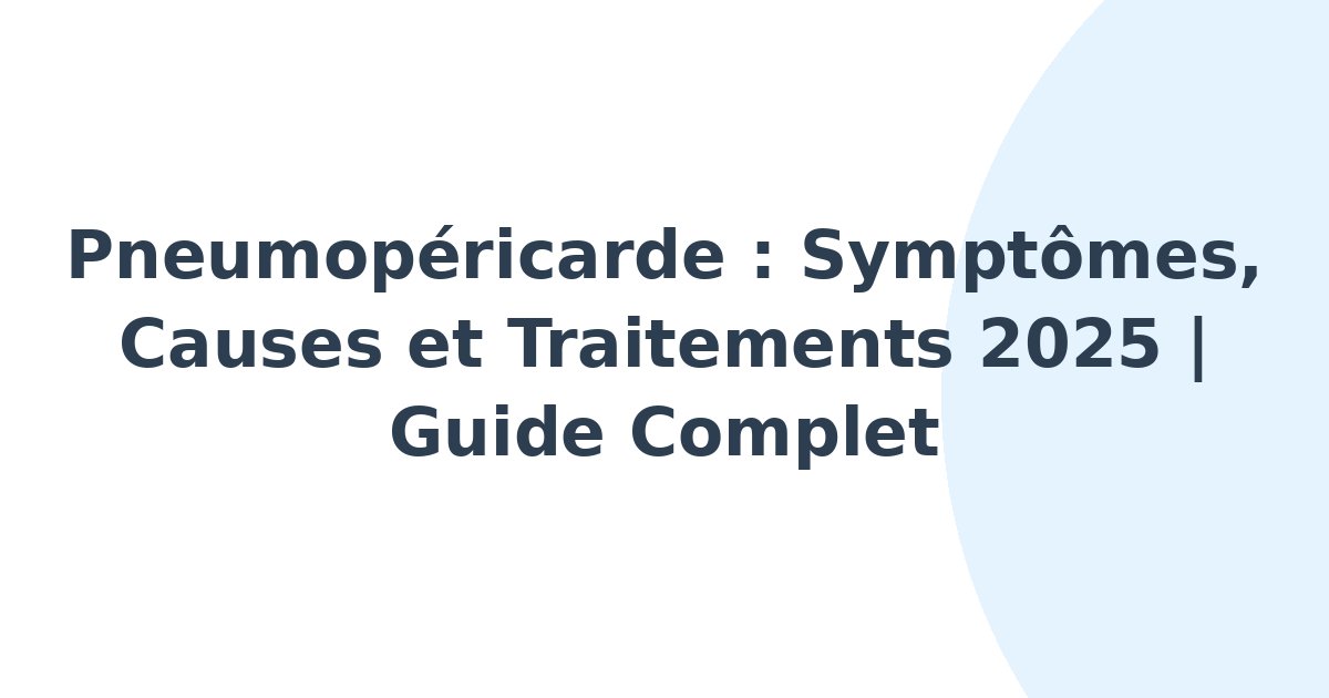 Pneumopéricarde