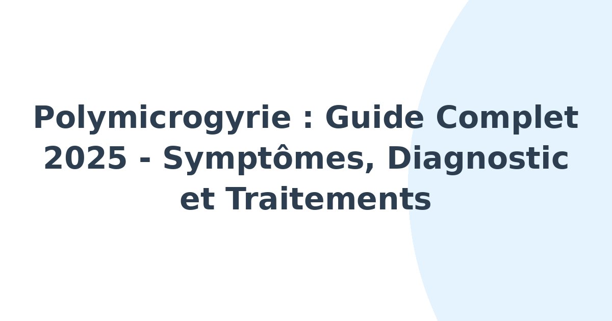 Polymicrogyrie