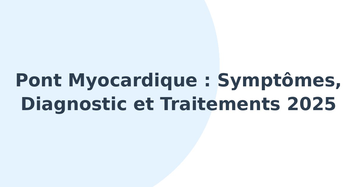Pont myocardique