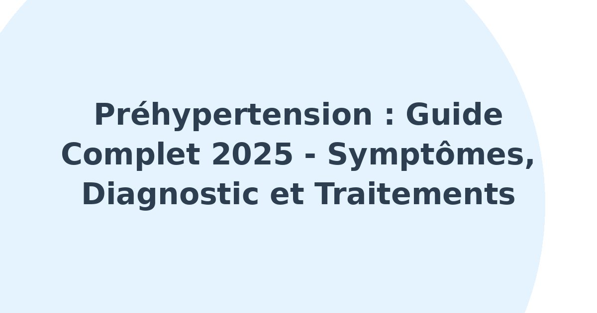 Préhypertension