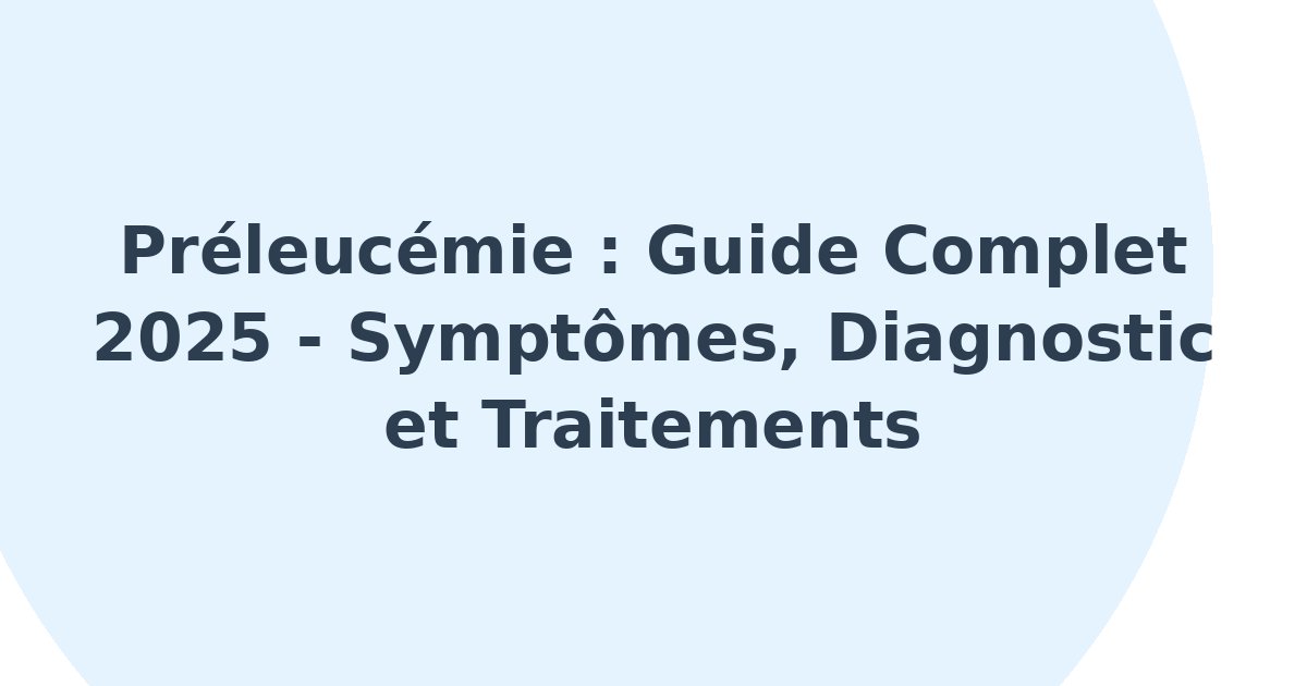 Préleucémie