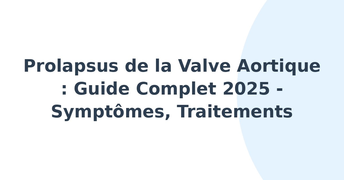 Prolapsus de la valve aortique