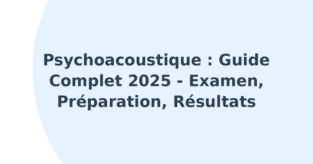 Psychoacoustique