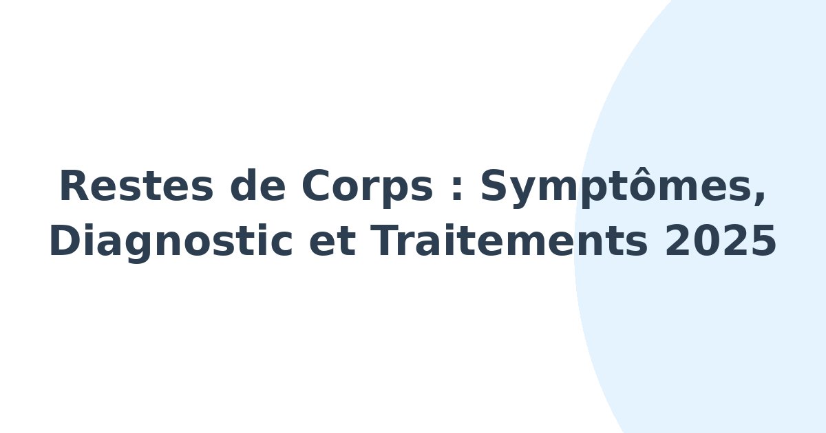 Restes de corps