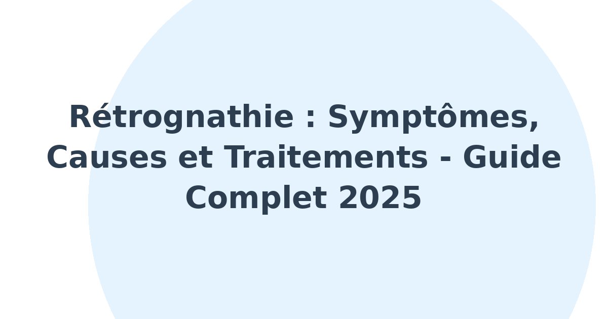Rétrognathie