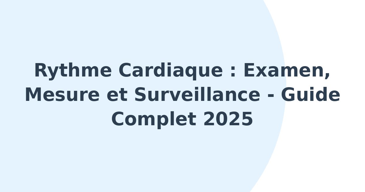 Rythme cardiaque