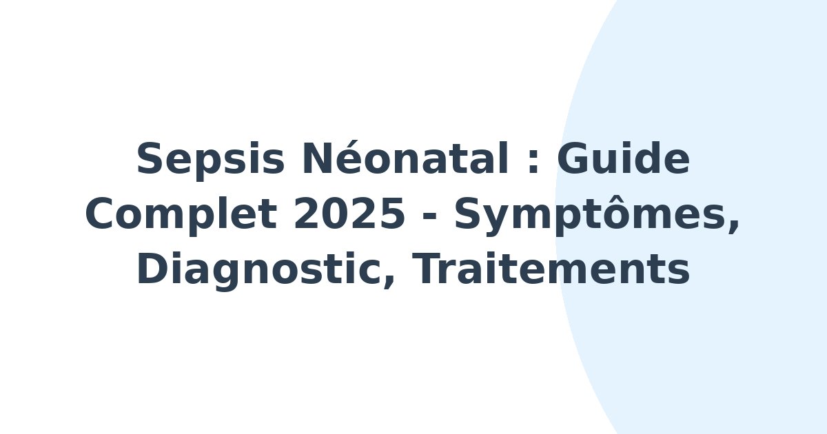 Sepsis néonatal