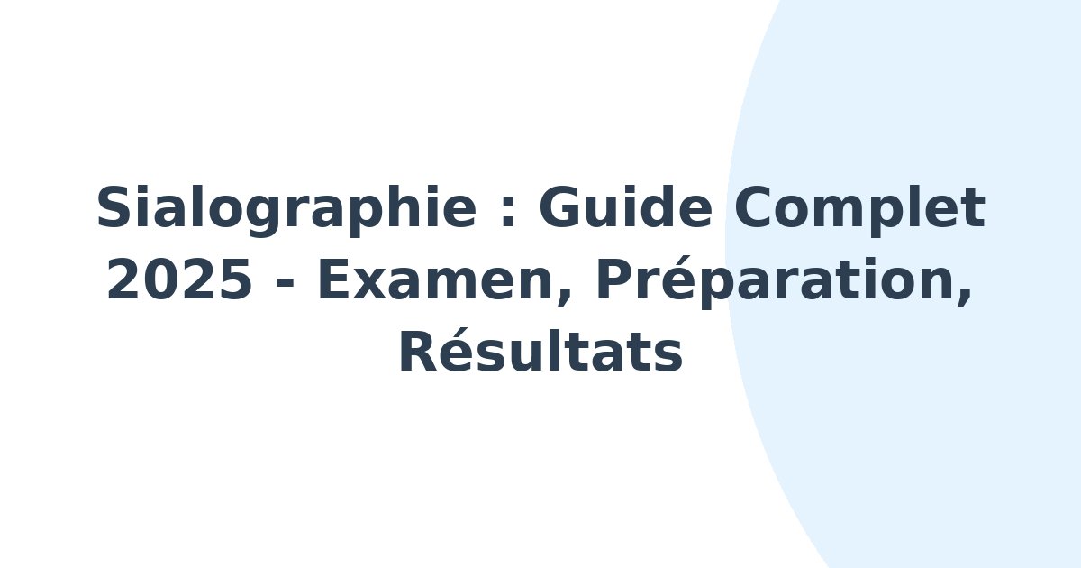 Sialographie