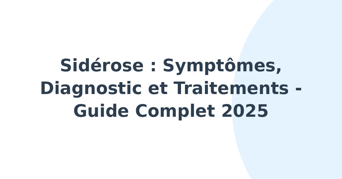 Sidérose