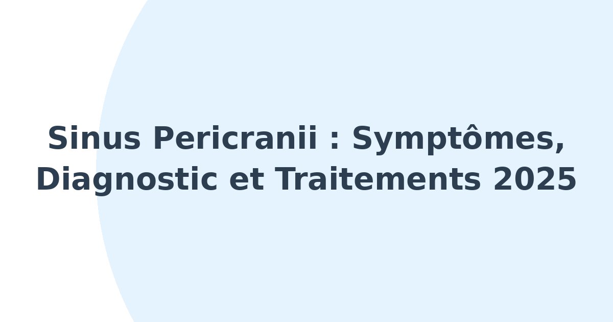 Sinus pericranii