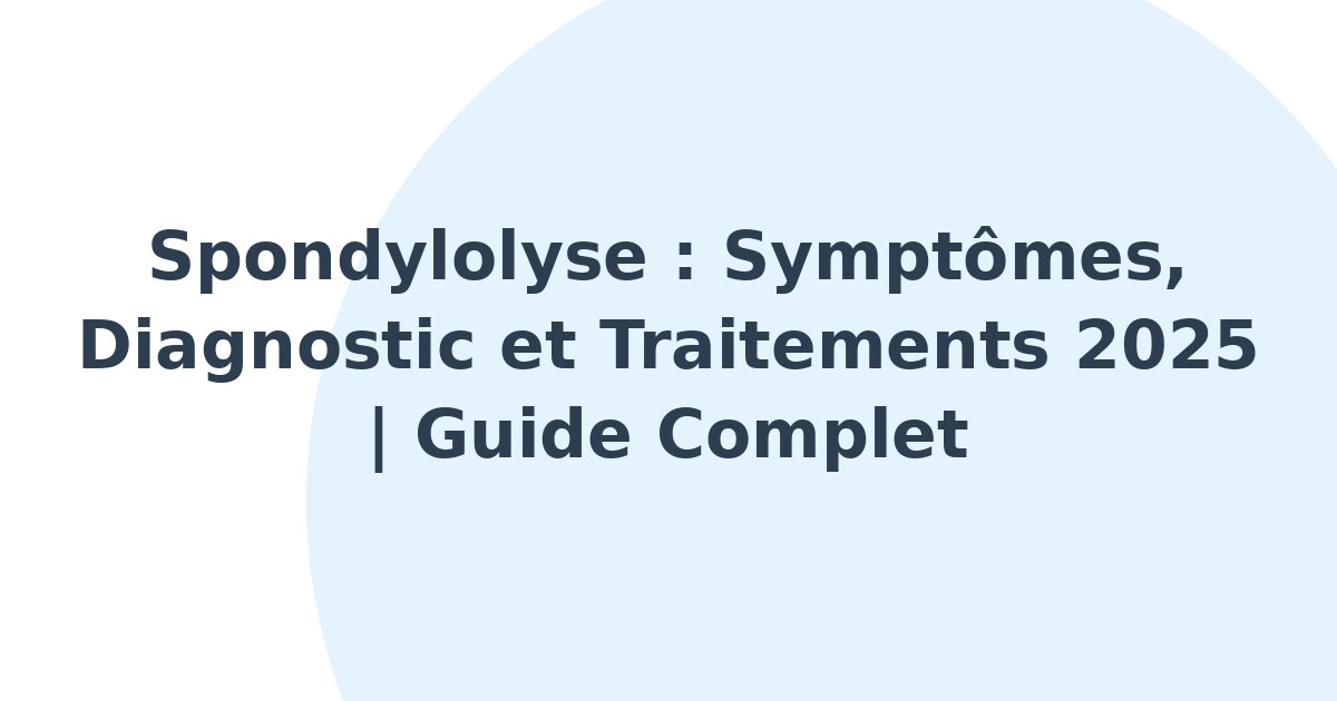 Spondylolyse