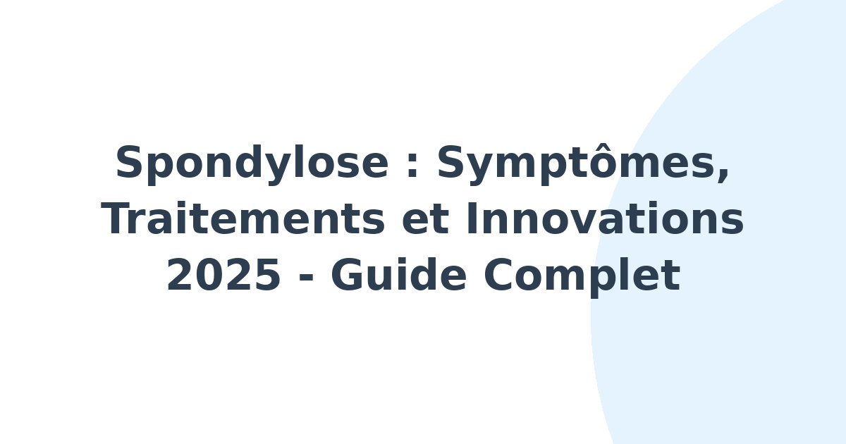 Spondylose