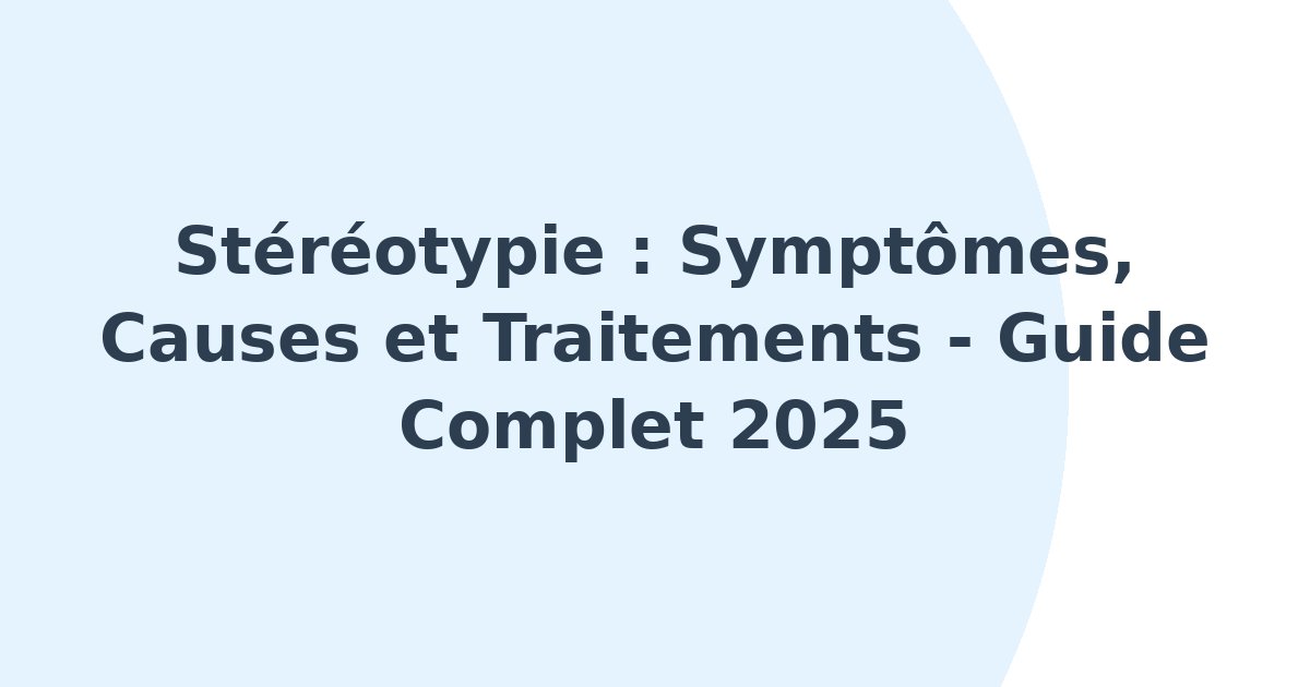 Stéréotypie