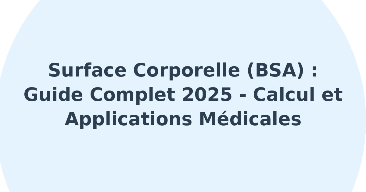 Surface corporelle