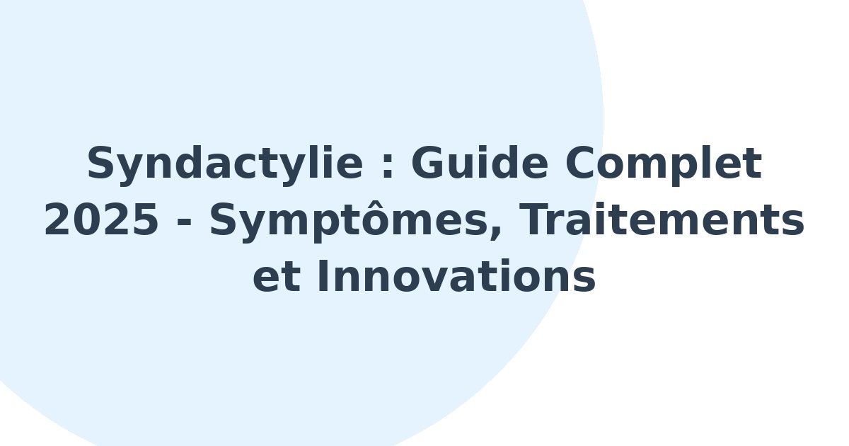 Syndactylie