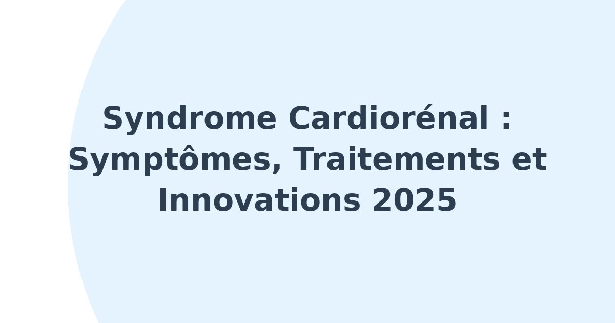 Syndrome cardiorénal