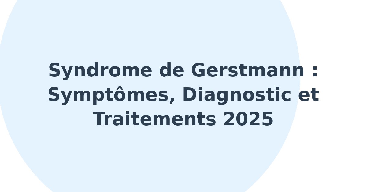 Syndrome de Gerstmann