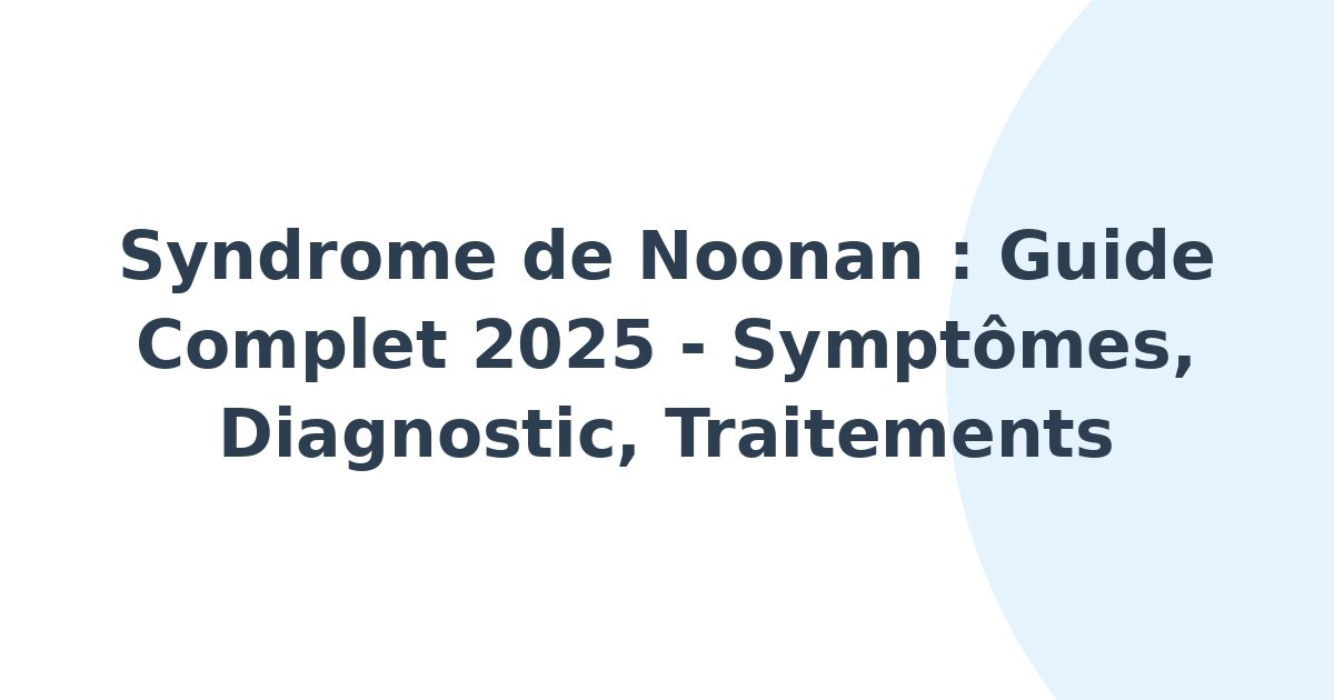 Syndrome de Noonan