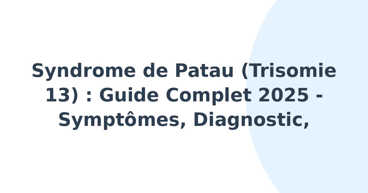 Syndrome de Patau