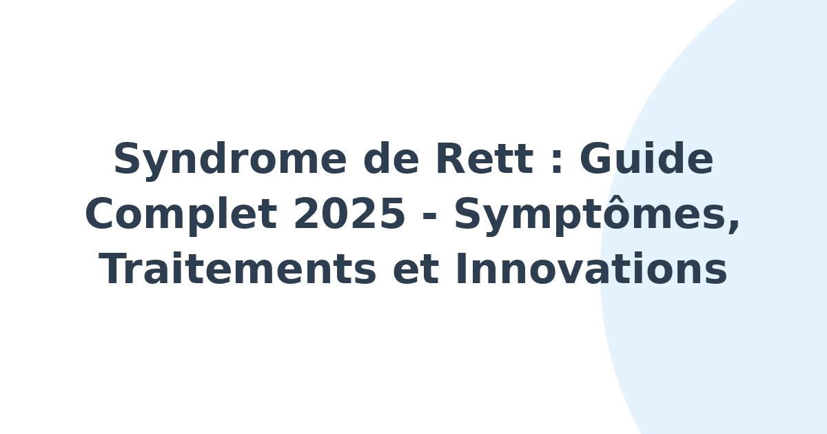 Syndrome de Rett