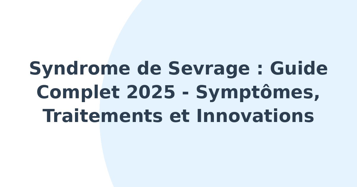 Syndrome de sevrage