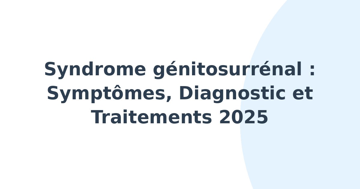 Syndrome génitosurrénal