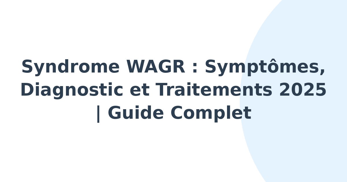 Syndrome WAGR