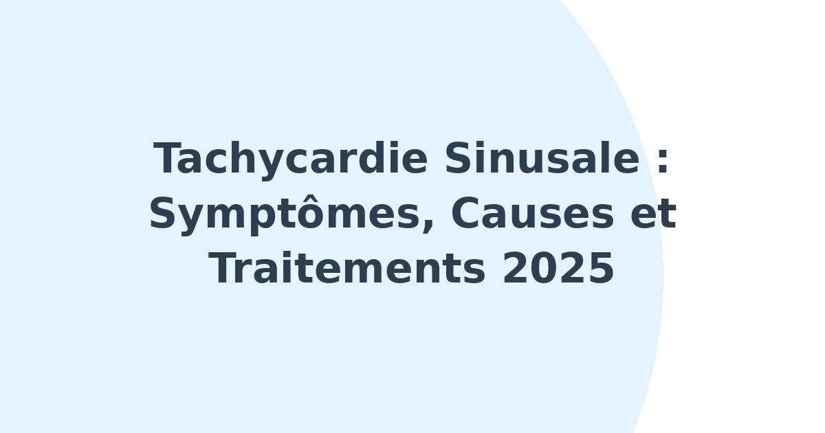 Tachycardie sinusale