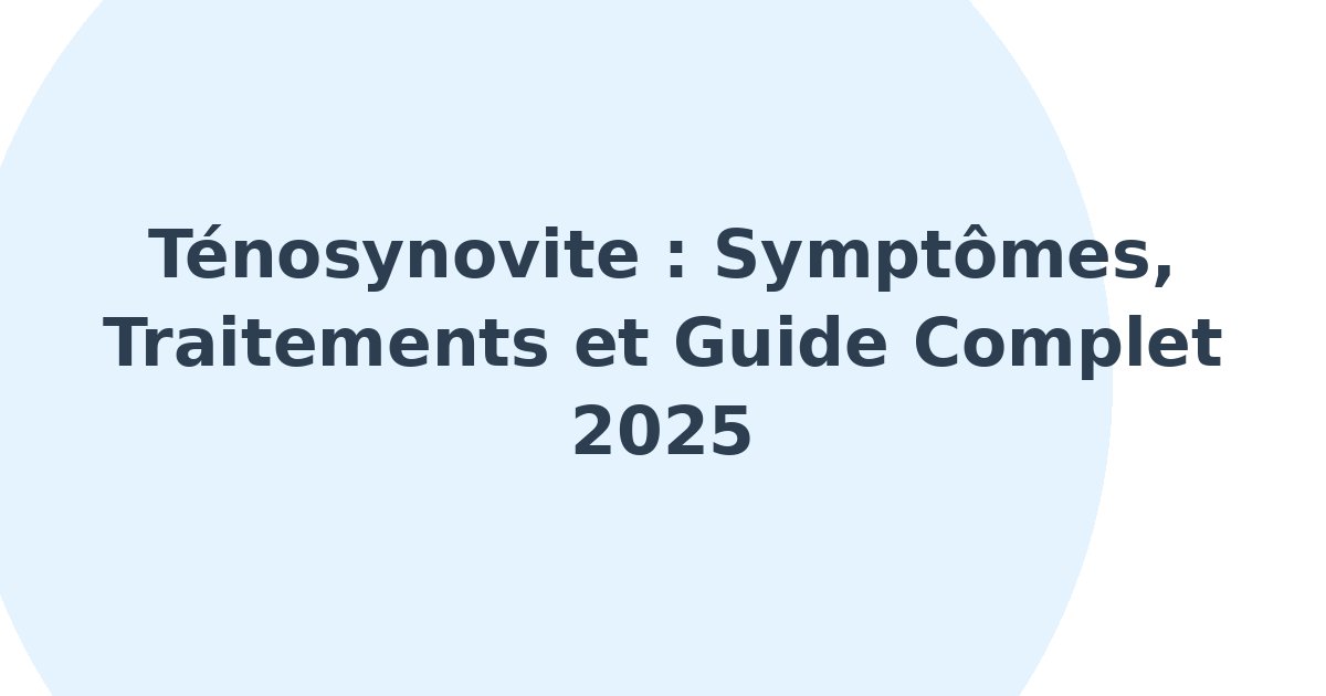 Ténosynovite