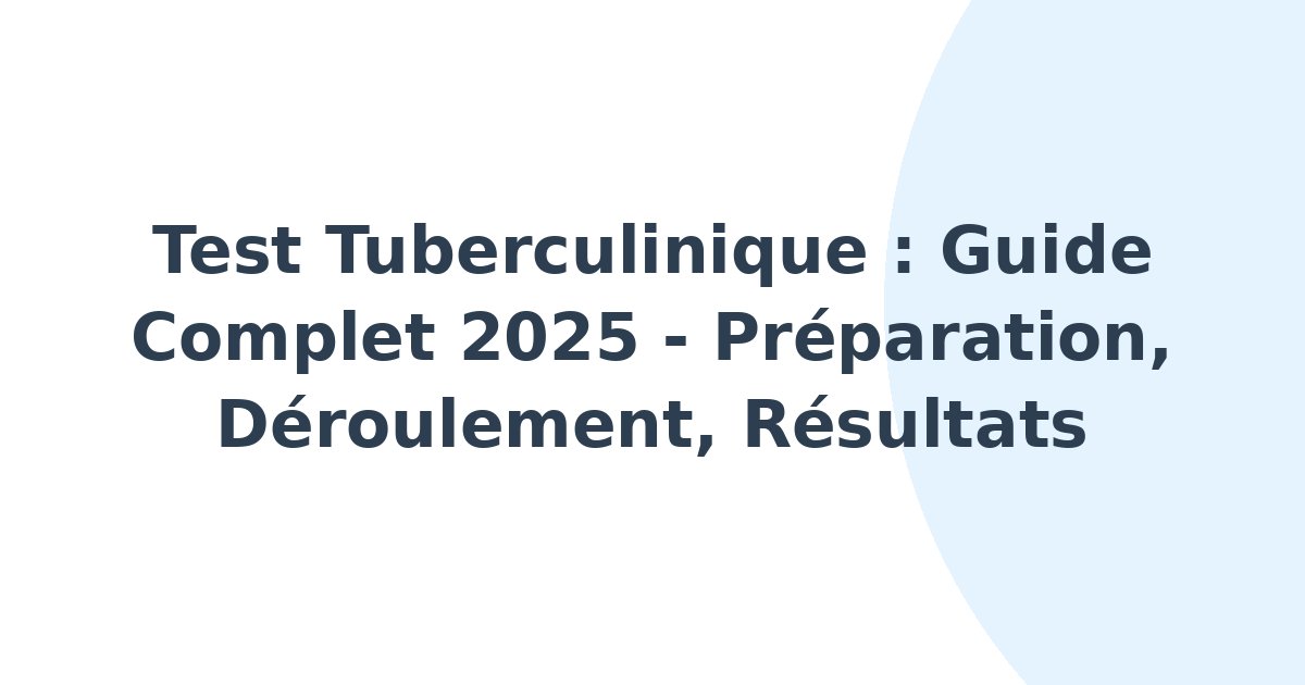 Test tuberculinique