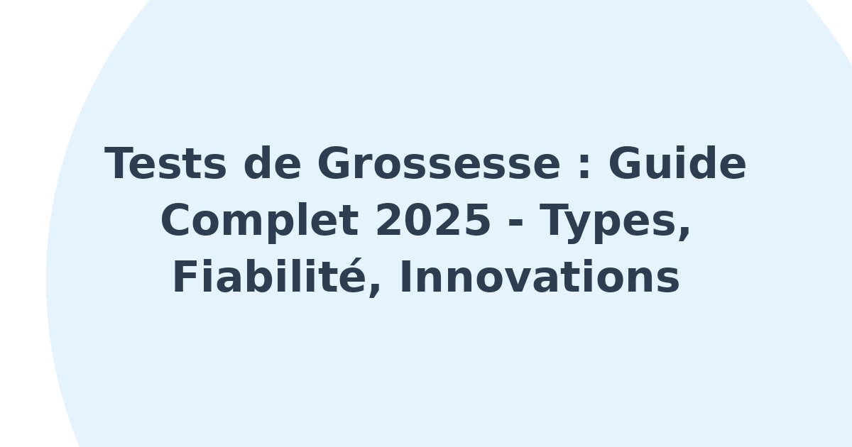 Tests de grossesse