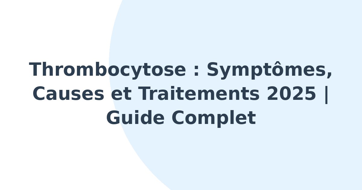 Thrombocytose