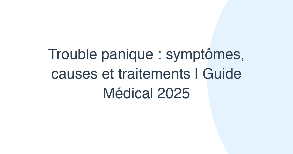 Trouble panique