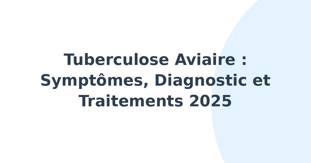 Tuberculose aviaire