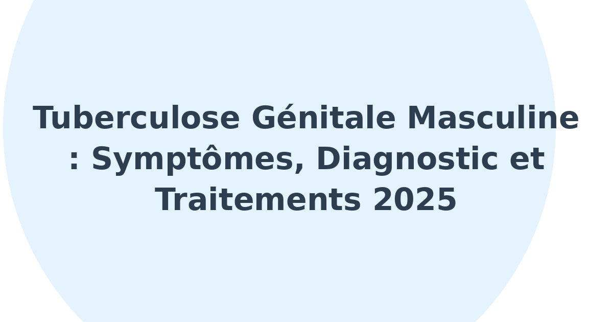 Tuberculose de l'appareil génital masculin