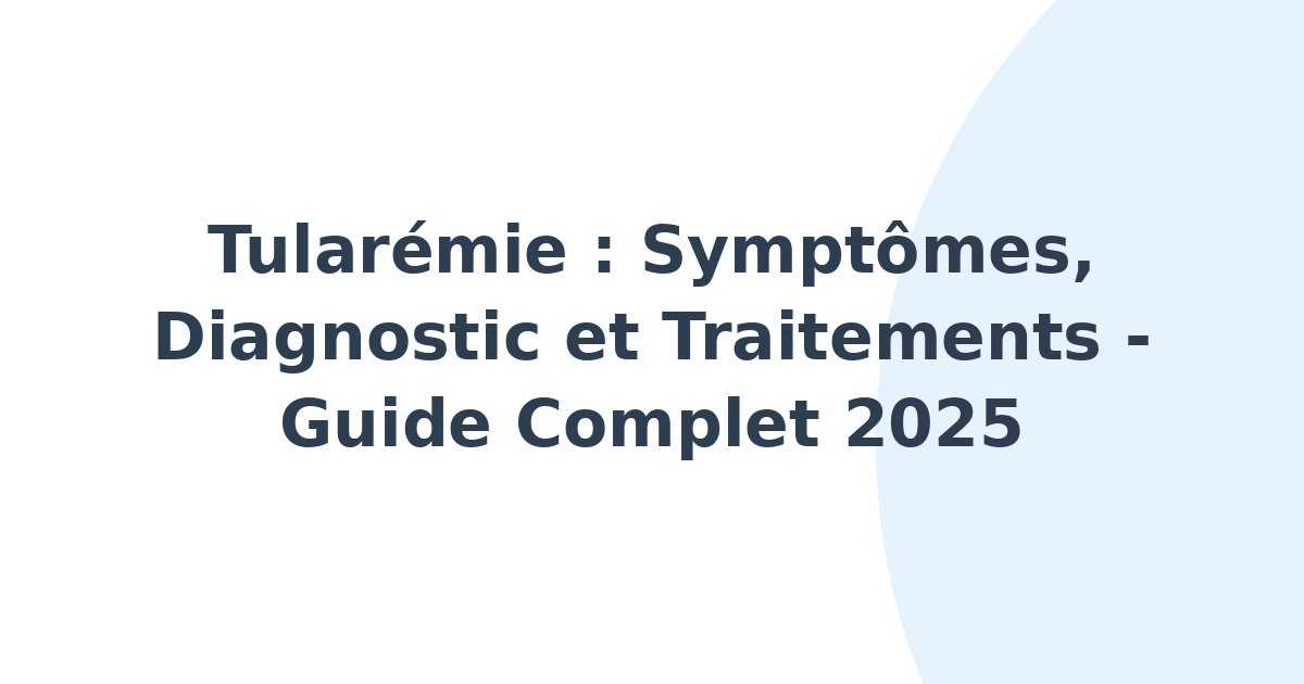 Tularémie