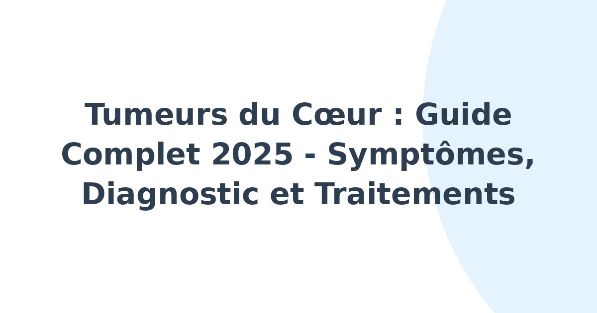 Tumeurs du coeur