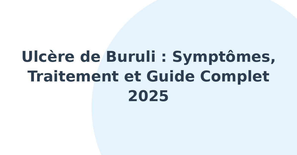 Ulcère de Buruli